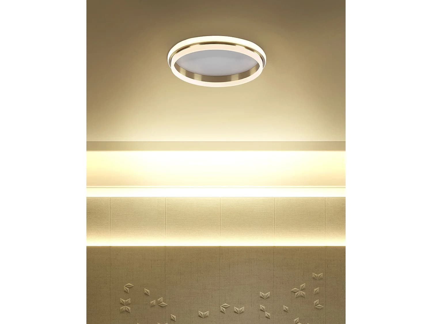 Plafonnier à LED TAPING Métal Doré