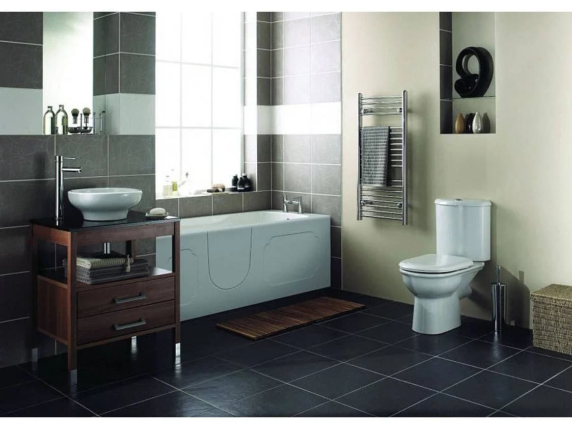 Baignoire à porte KASTRAKI 151x75x61 cm droit ou gauche - Porte & Robinetterie: gauche