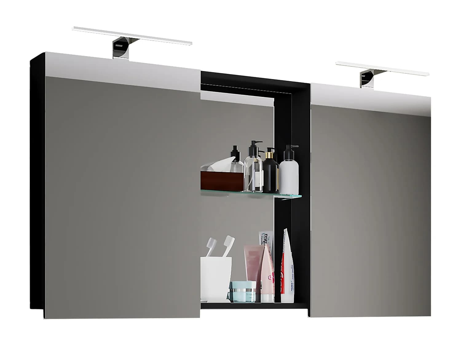 Miroir armoire miroir Budasi avec étagère
