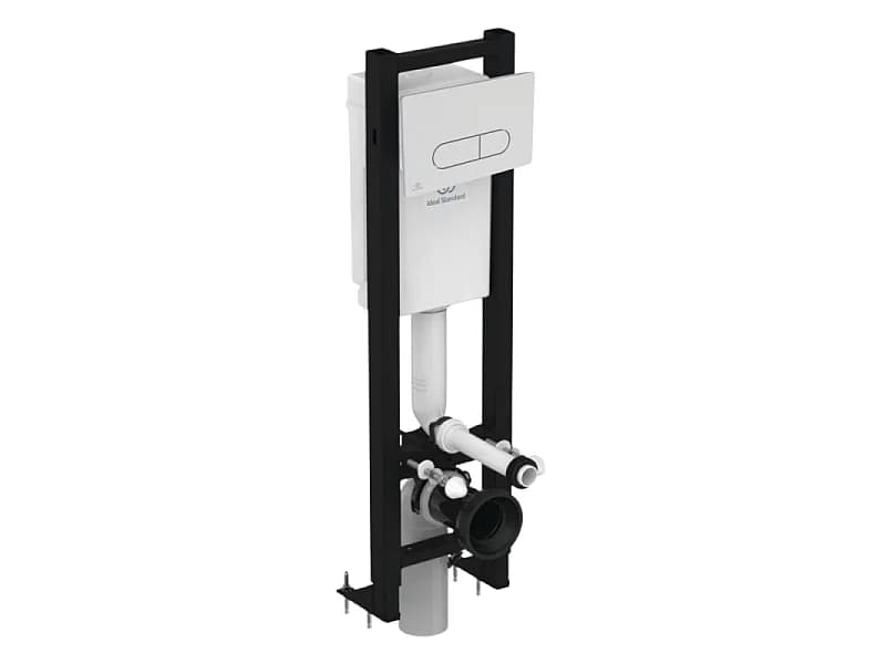 Bâti-support autoportant gain de place IDEAL STANDARD éco certifié NF + plaque carrée