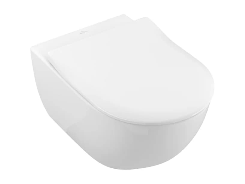 Cuvette WC suspendu sans bride Villeroy & Boch Subway 2.0 avec abattant frein de chute