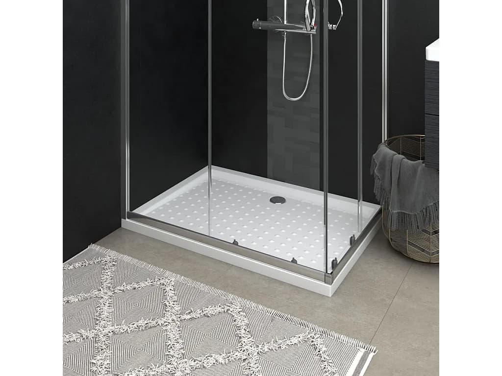 Receveur de douche avec picots Blanc 70x100x4 cm ABS WVGQ4241
