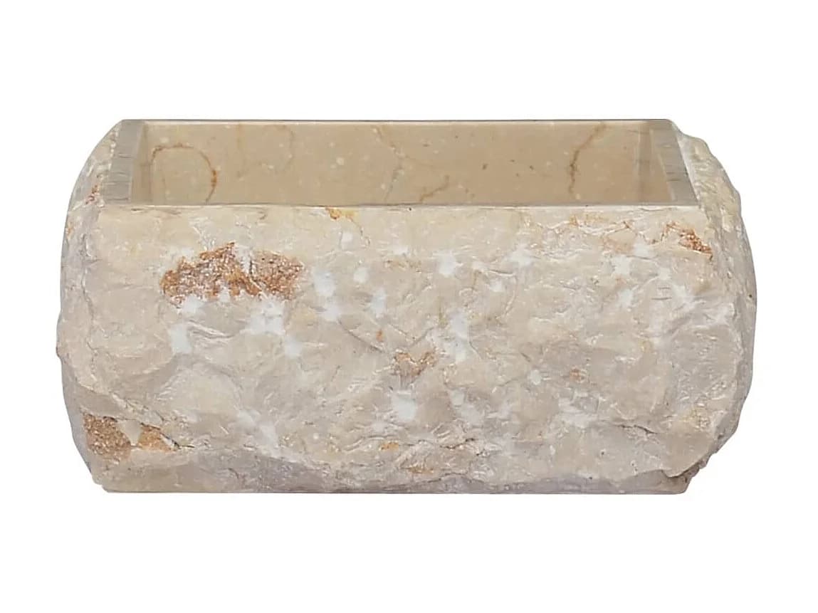 Vasque Crème 30x30x13 cm Marbre WVGQ7986