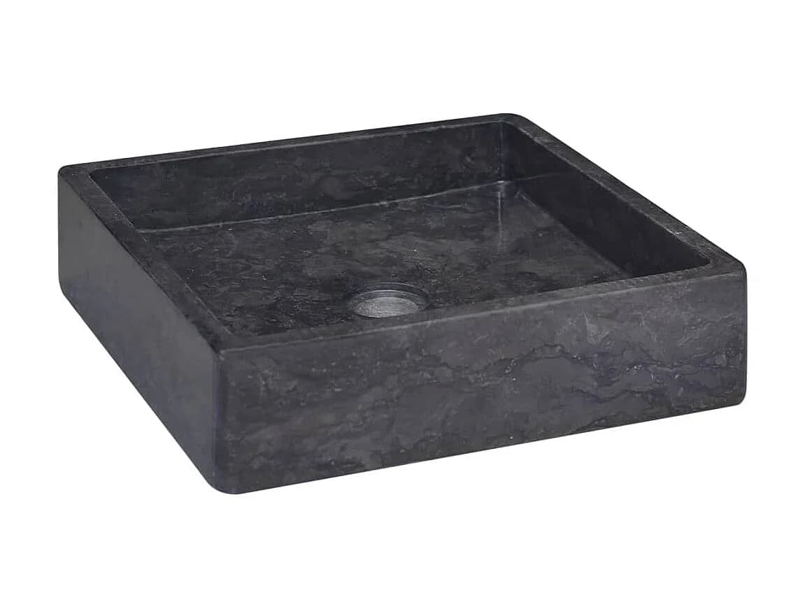 Vasque Noir 40x40x10 cm Marbre WVGQ7594