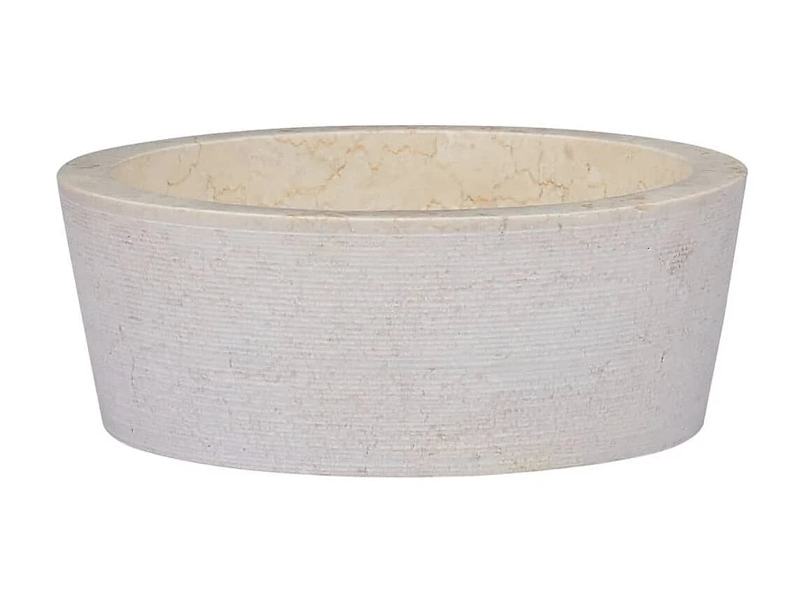 Vasque Crème Ø40x15 cm Marbre WVGQ6617
