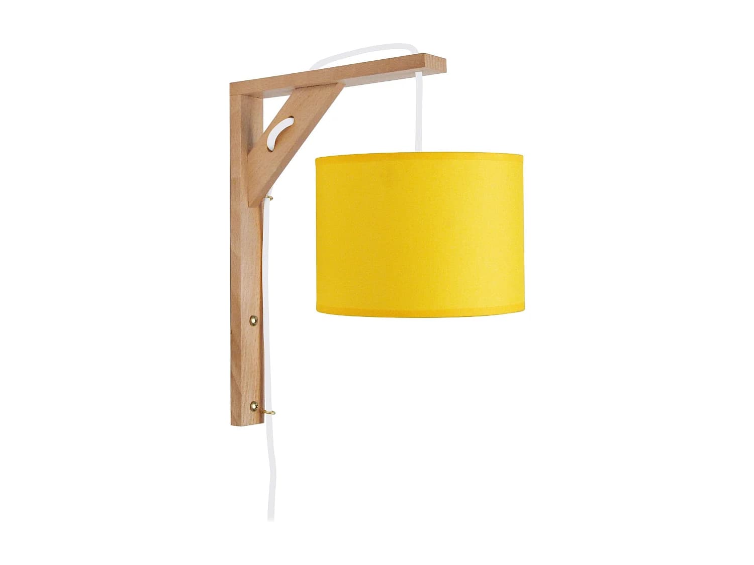 Applique TOSEL ,bois,naturel,H16xD26xP30cm