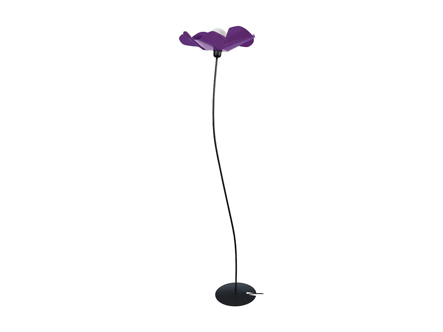 Lampadaire TOSEL ,métal,Noir ,H155xD40xP40cm