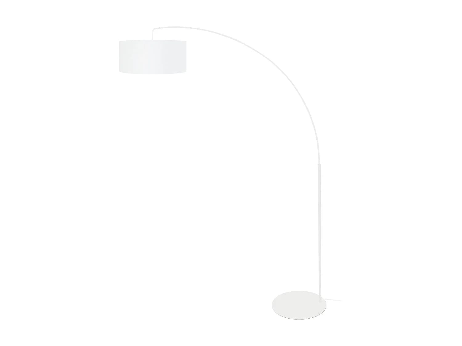 Lampadaire TOSEL ,métal,Blanc ,H190xD150xP40cm