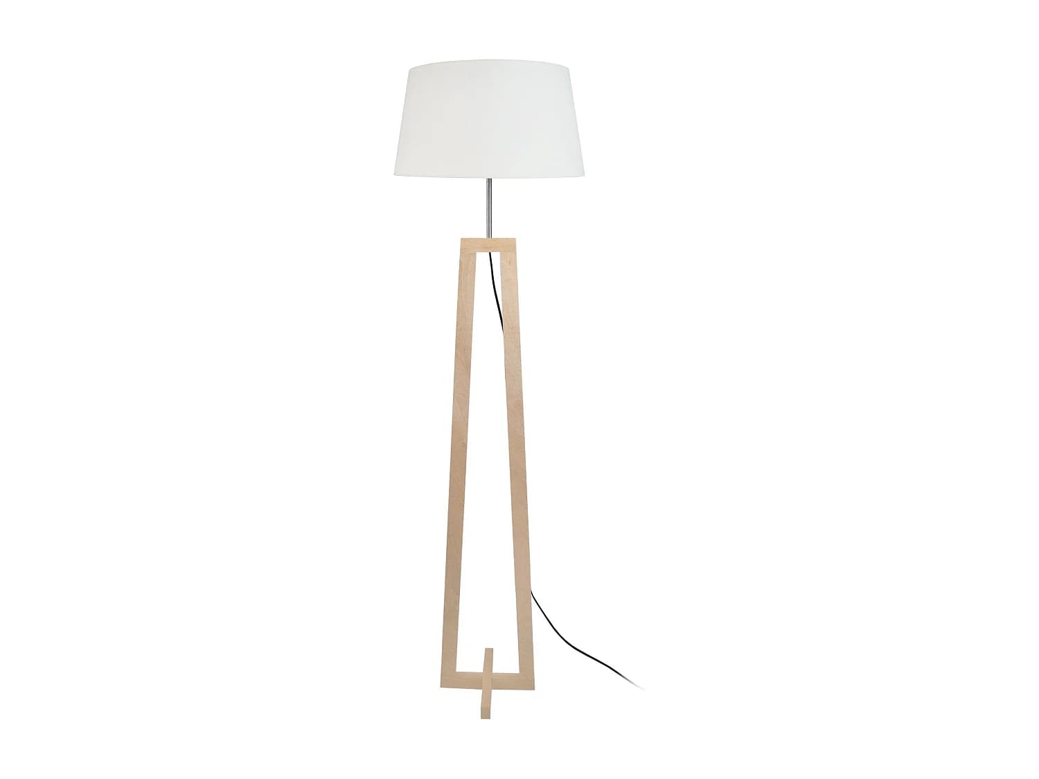 Lampadaire TOSEL ,bois,naturel,H155xD 40x P 40cm