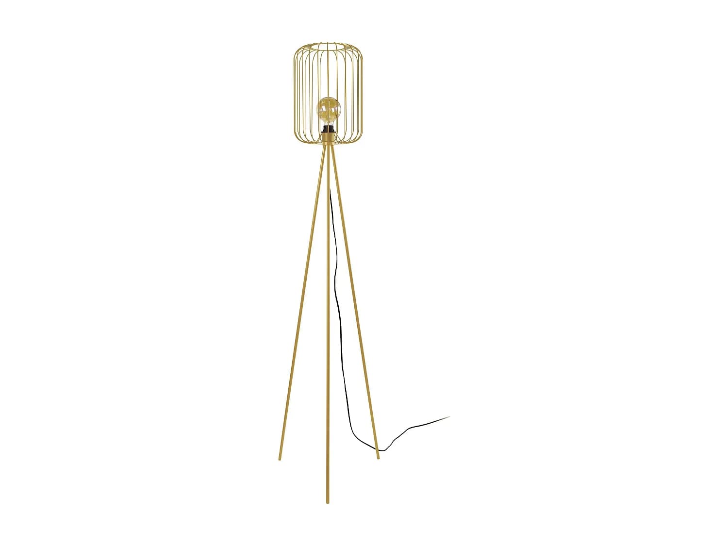 Lampadaire TOSEL ,métal,Doré ,H157xD 50xP50cm