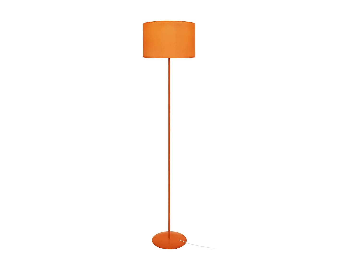 Lampadaire TOSEL ,métal,Orange ,H153xD35xP35cm