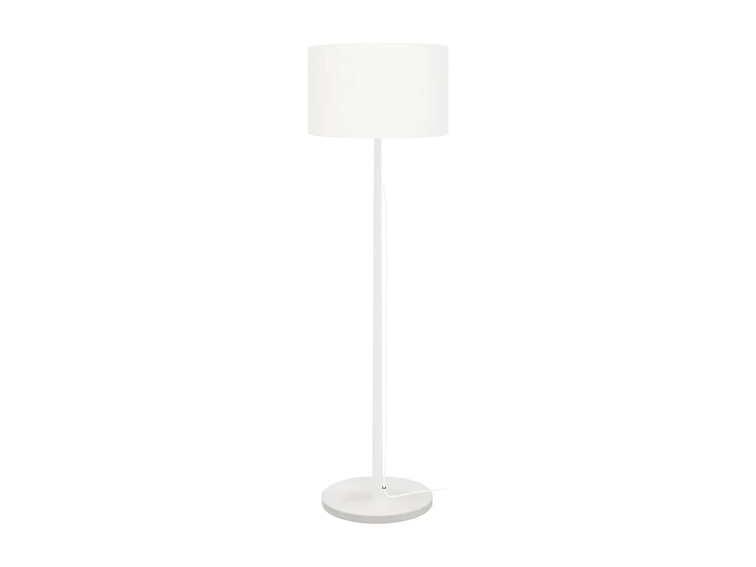 Lampadaire TOSEL ,bois,Blanc ,H142xD30xP30cm