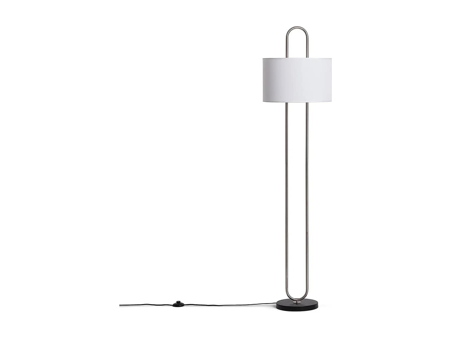 Lampadaire Métal et Tissu Duque Blanc