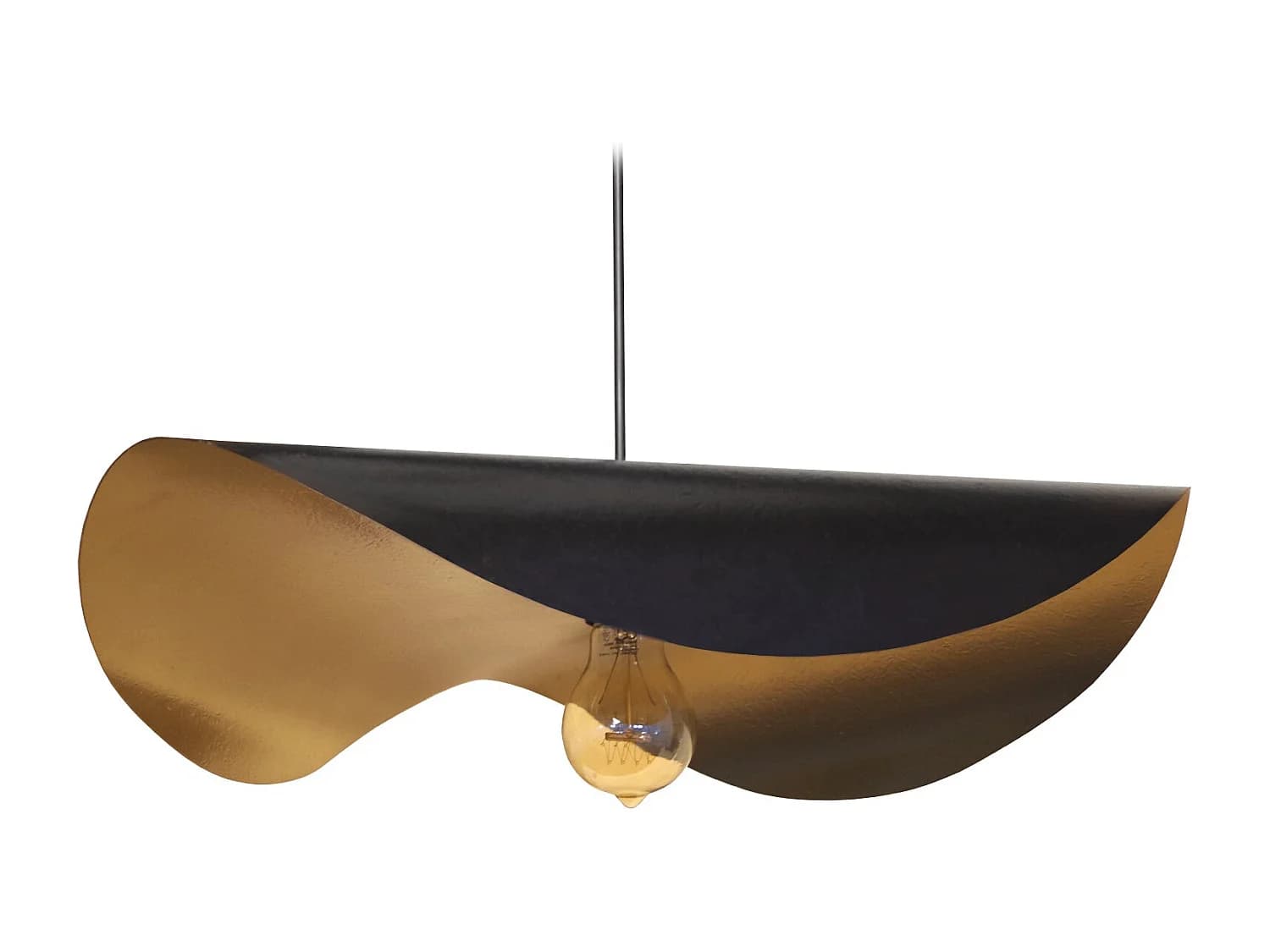 Suspension TOSEL ,métal,Noir ,H65x D50xP50cm