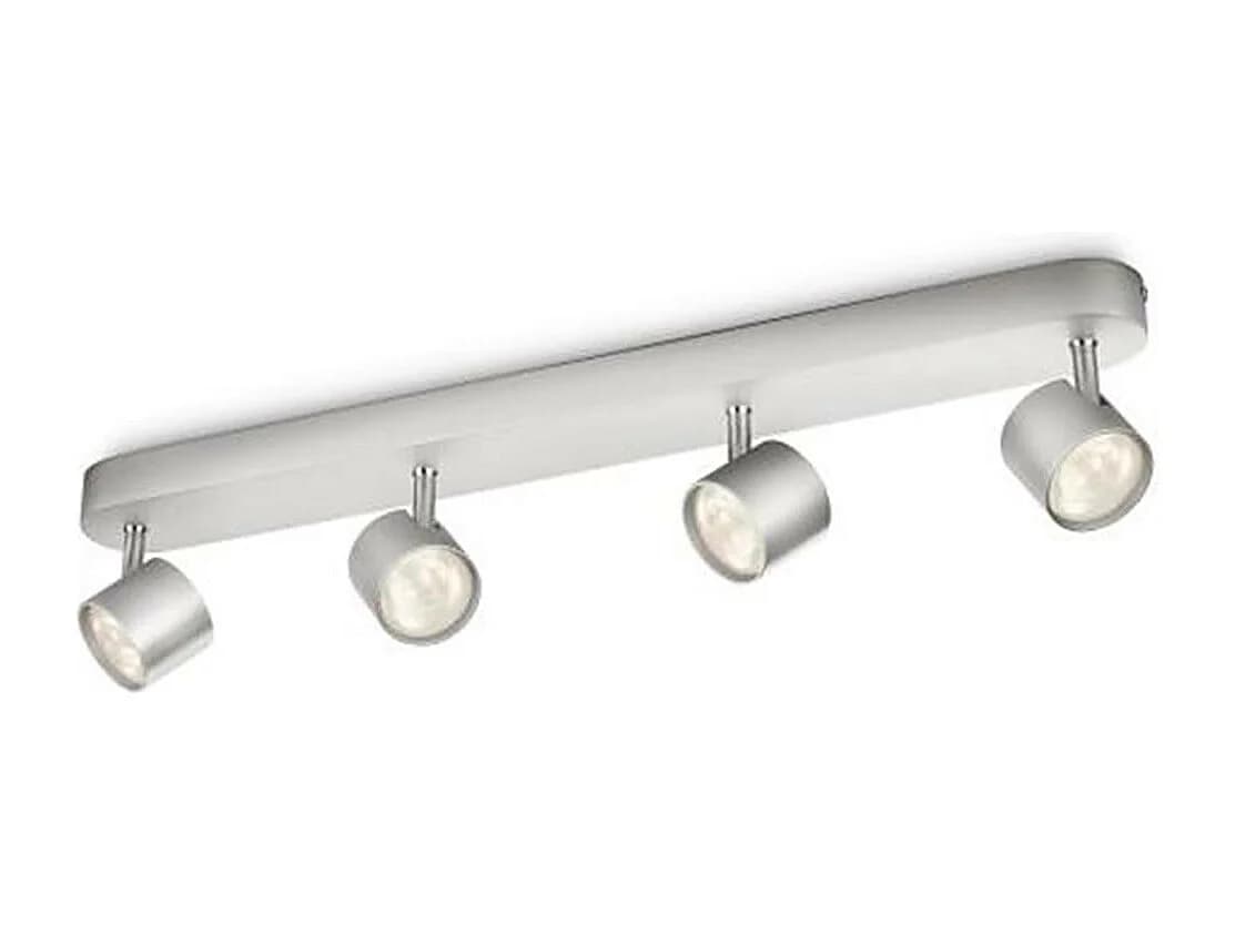 Plafonnier LED Star Dimmable 4 Spots 4x4.5W Argent 2700K