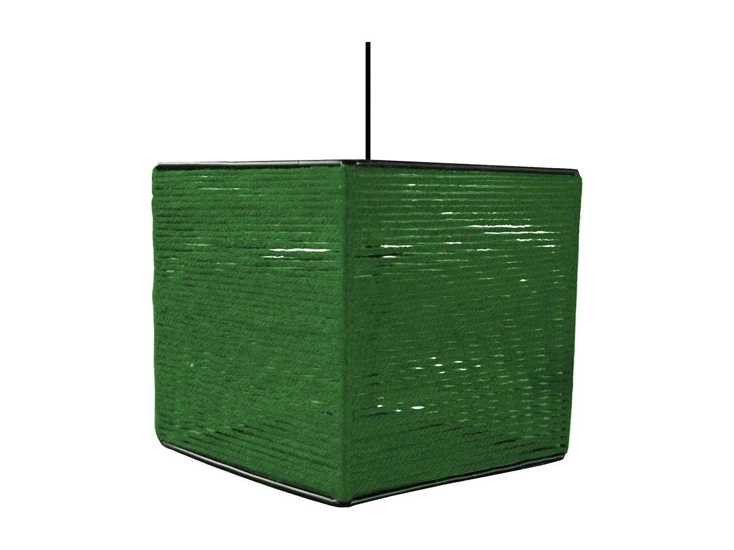 Suspension TOSEL ,fibre ,Noir , H 90xD25x P 25cm