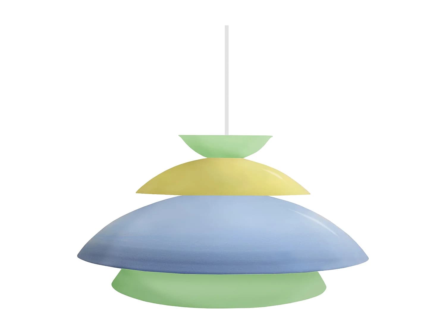 Suspension TOSEL ,métal,Bleu,H110x D 40xP40cm