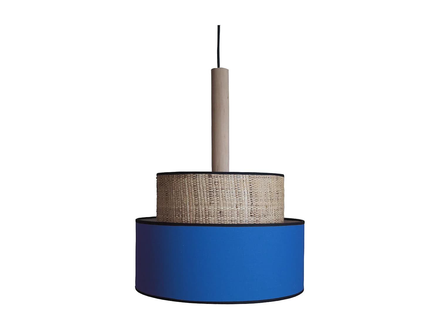Suspension TOSEL ,métal,fibre ,Bleu,H 90x D45xP45cm