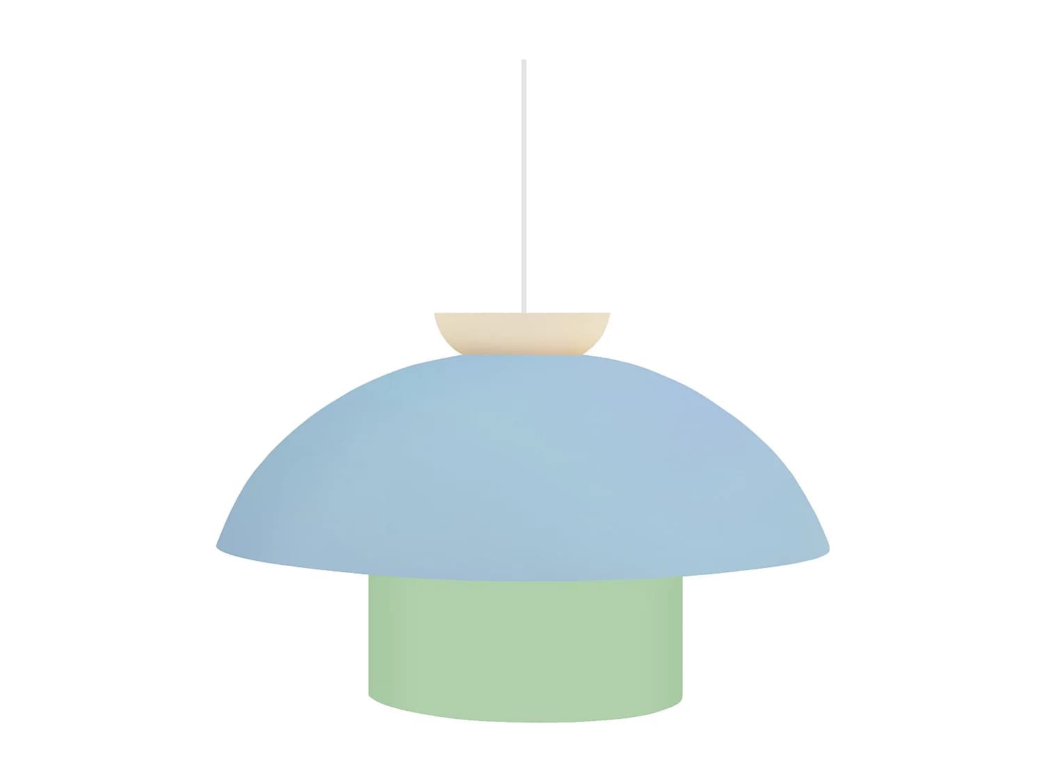 Suspension TOSEL ,métal,Bleu ,H110xD29xP29cm