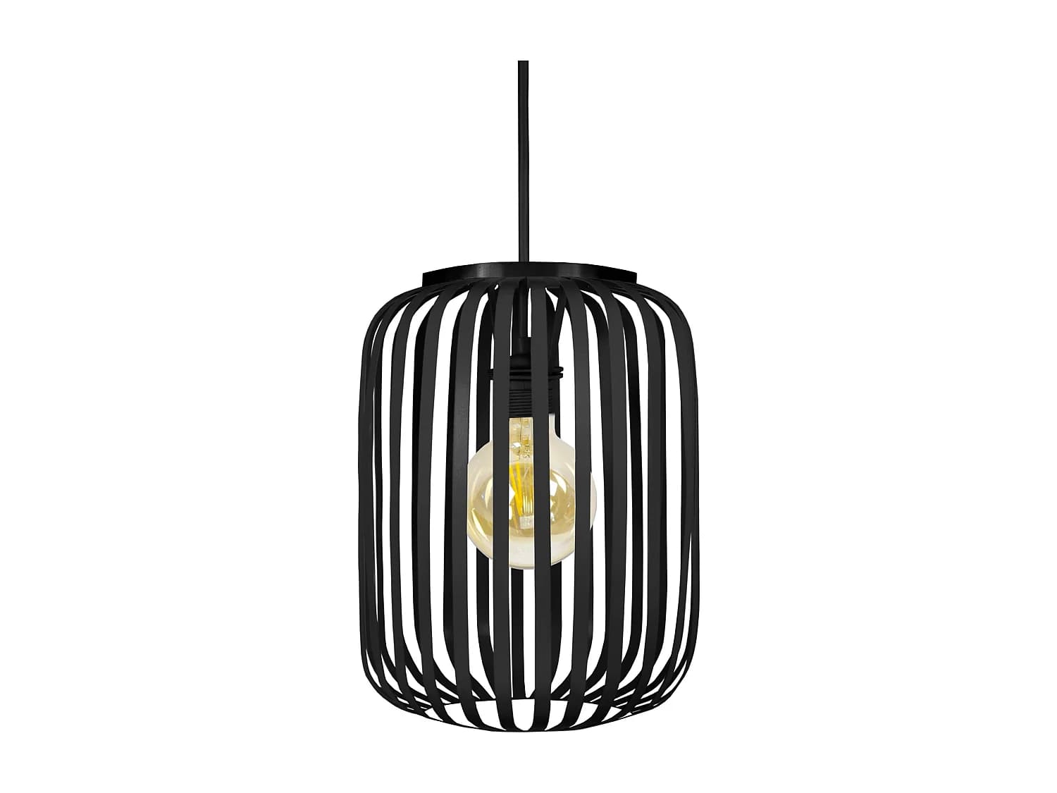 Suspension TOSEL ,métal,Noir ,H80xD 14xP14cm