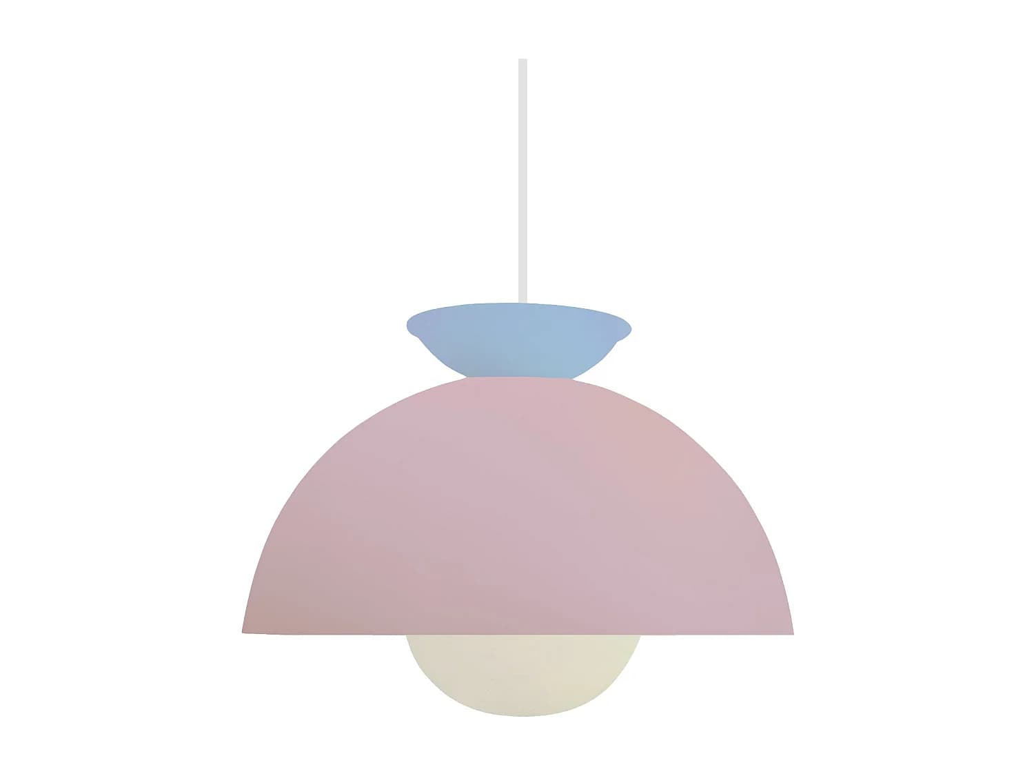 Suspension TOSEL ,métal,Rose ,H110xD30xP30cm