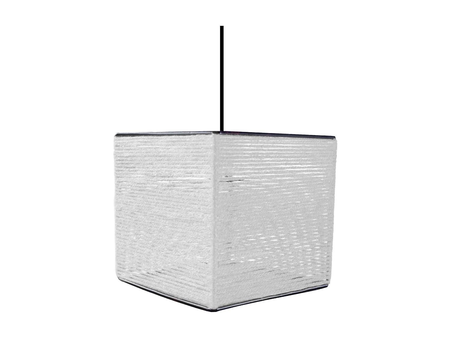 Suspension TOSEL ,fibre ,Blanc ,H90xD 16xP16cm
