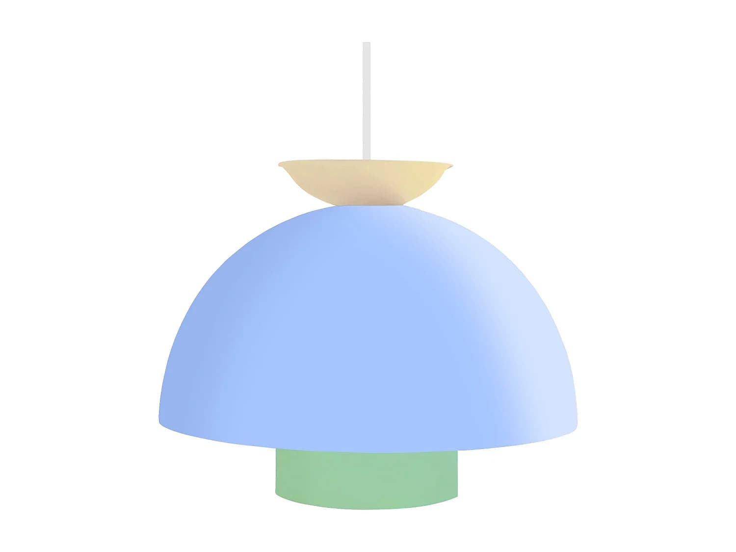 Suspension TOSEL ,métal,Bleu ,H110xD30xP30cm