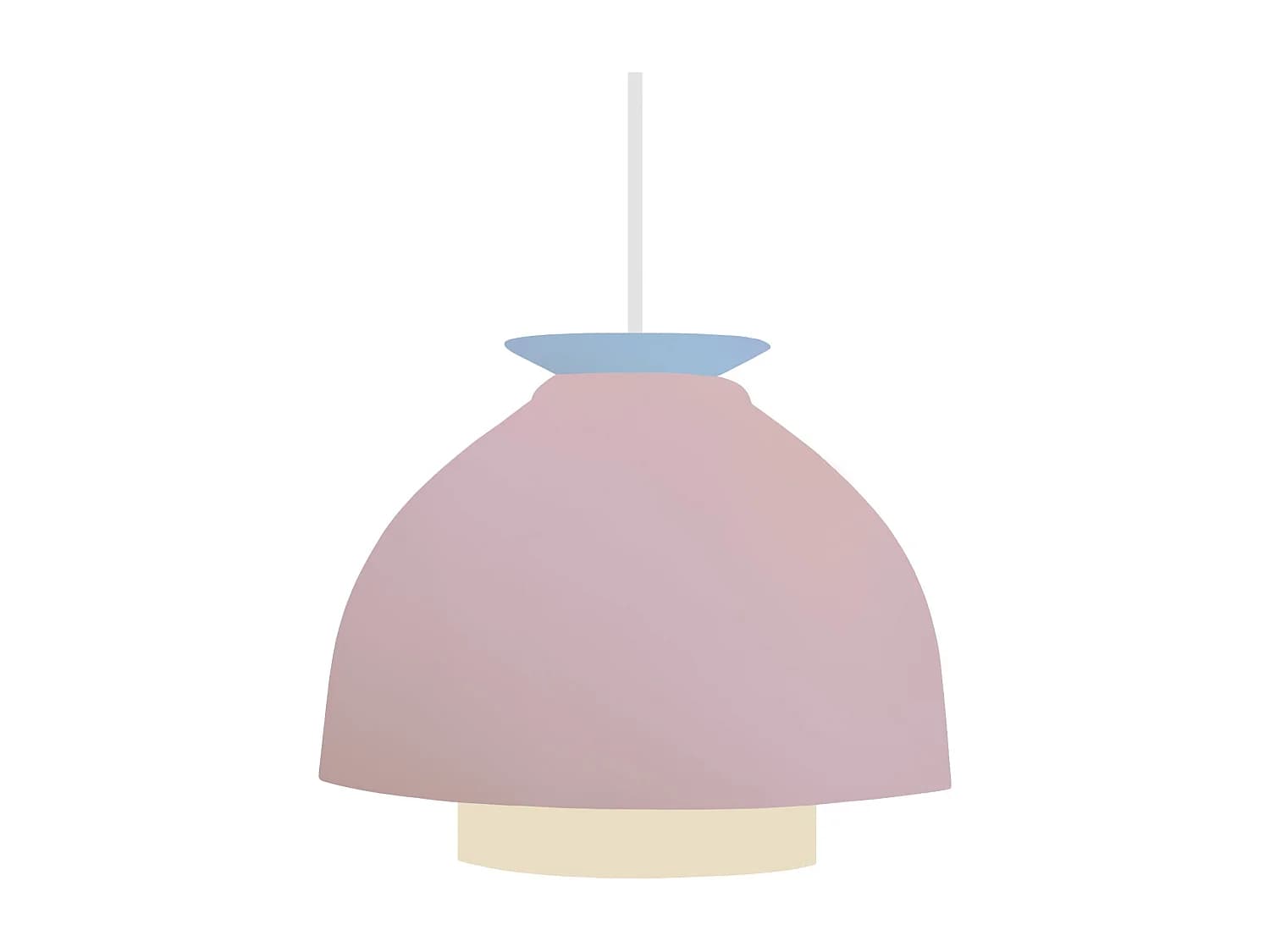 Suspension TOSEL ,métal,Rose ,H110xD23xP23cm