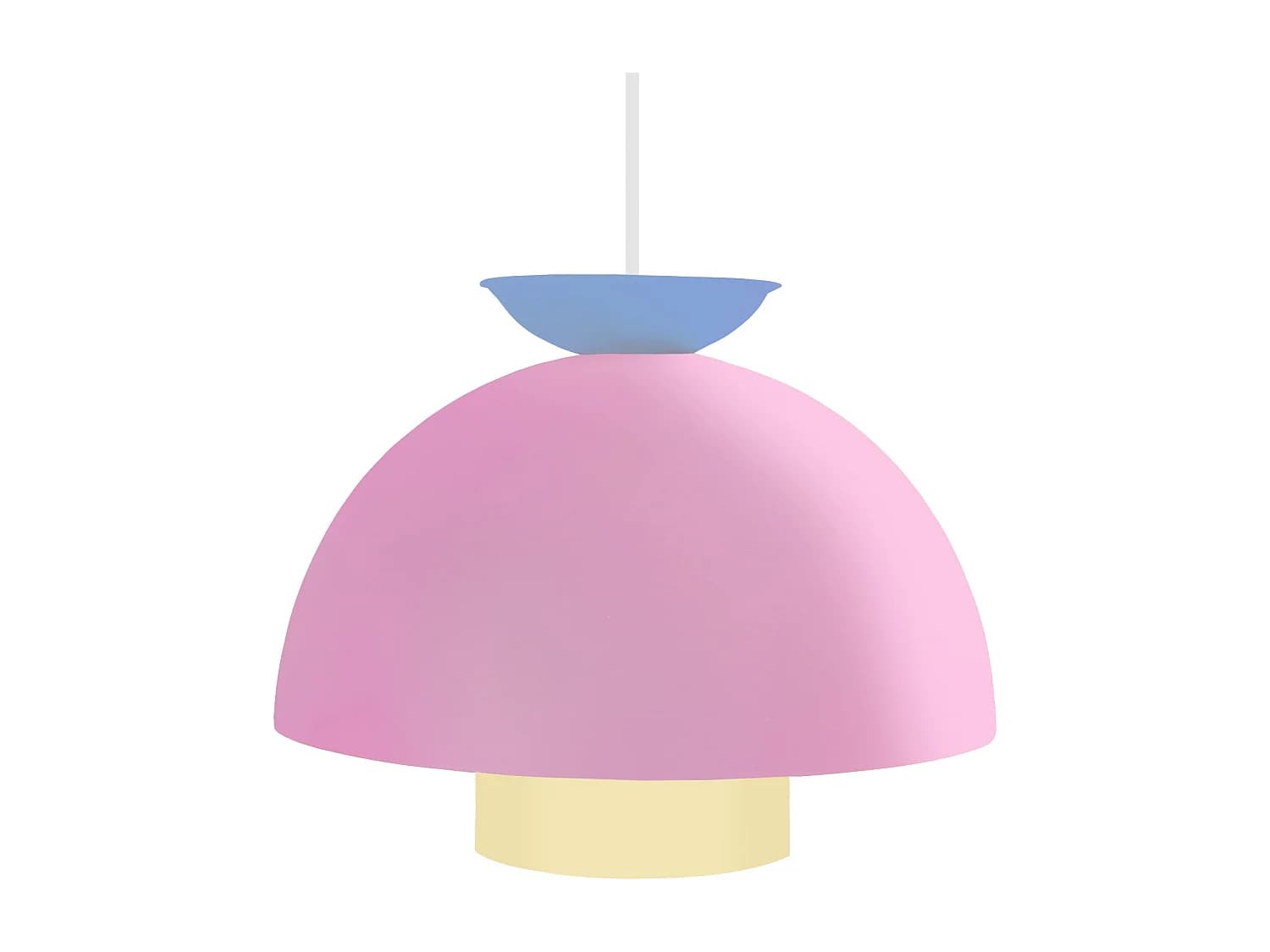Suspension TOSEL ,métal,Rose ,H110xD30xP30 cm