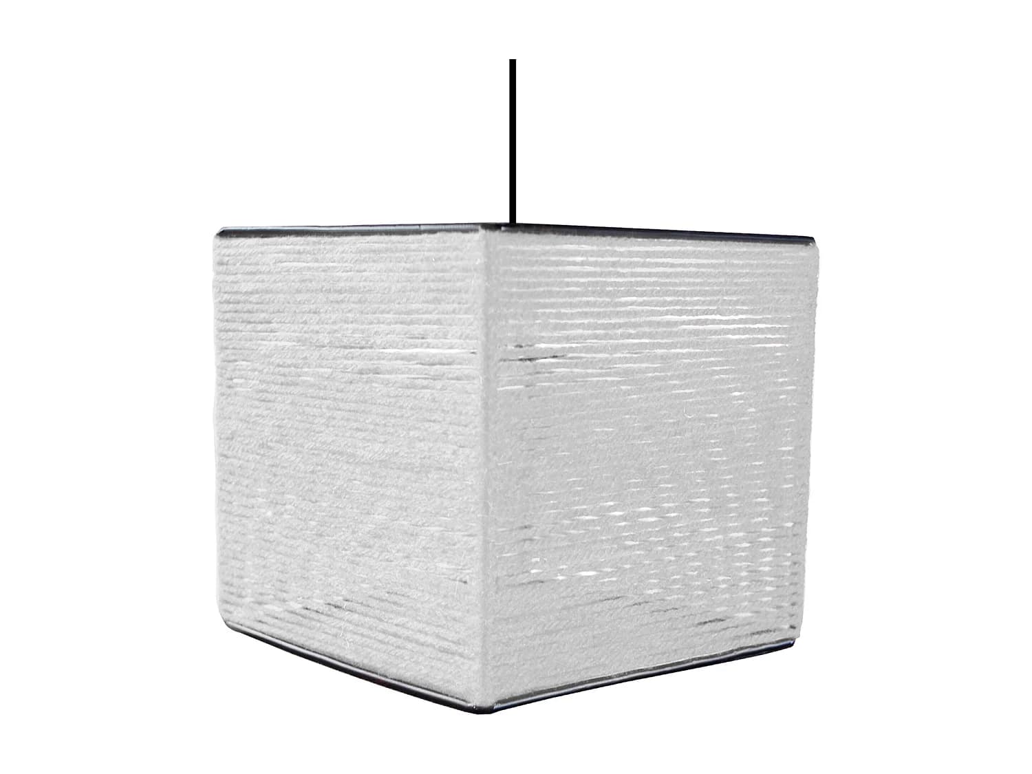 Suspension TOSEL ,fibre ,Blanc ,H90xD25xP25cm