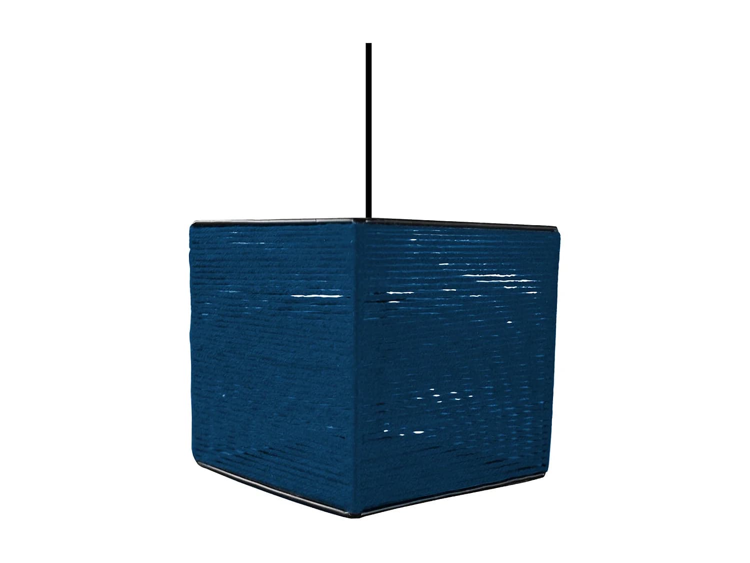 Suspension TOSEL ,fibre ,Bleu,H 90xD 16x P 16cm