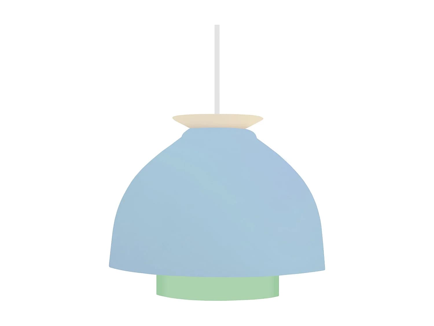 Suspension TOSEL ,métal,Bleu,H 110x D23xP23cm