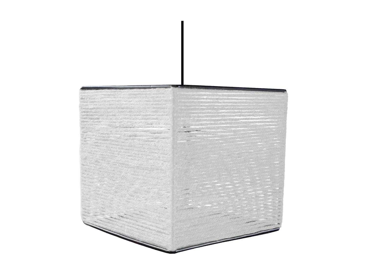 Suspension TOSEL ,fibre ,Blanc ,H 90xD20x P 20cm