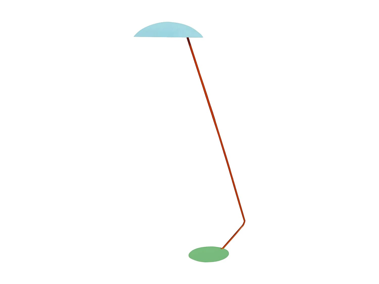 Lampadaire de Bureau TOSEL ,métal,Bleu,H170xD35xP85cm