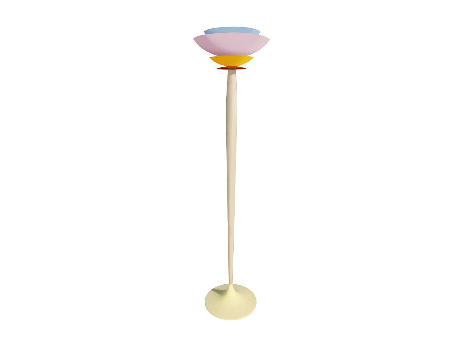Lampadaire TOSEL ,bois,Rose ,H165xD40xP40cm