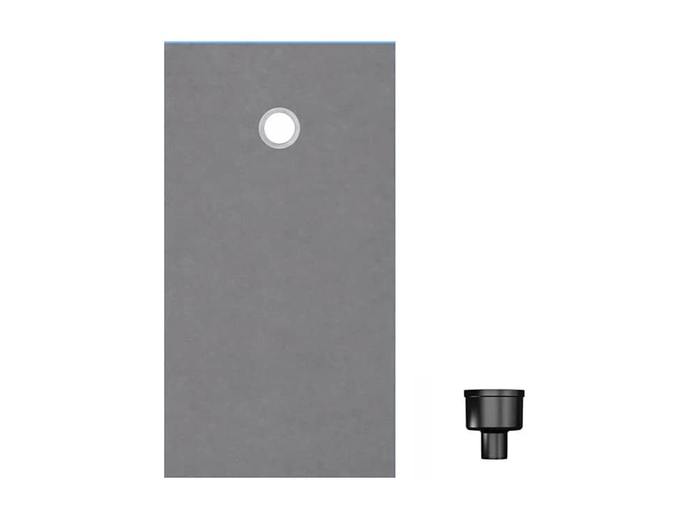 Receveur de douche à carreler 140 x 90 WEDI Fundo Primo rectangle écoulement excentré + bonde verticale