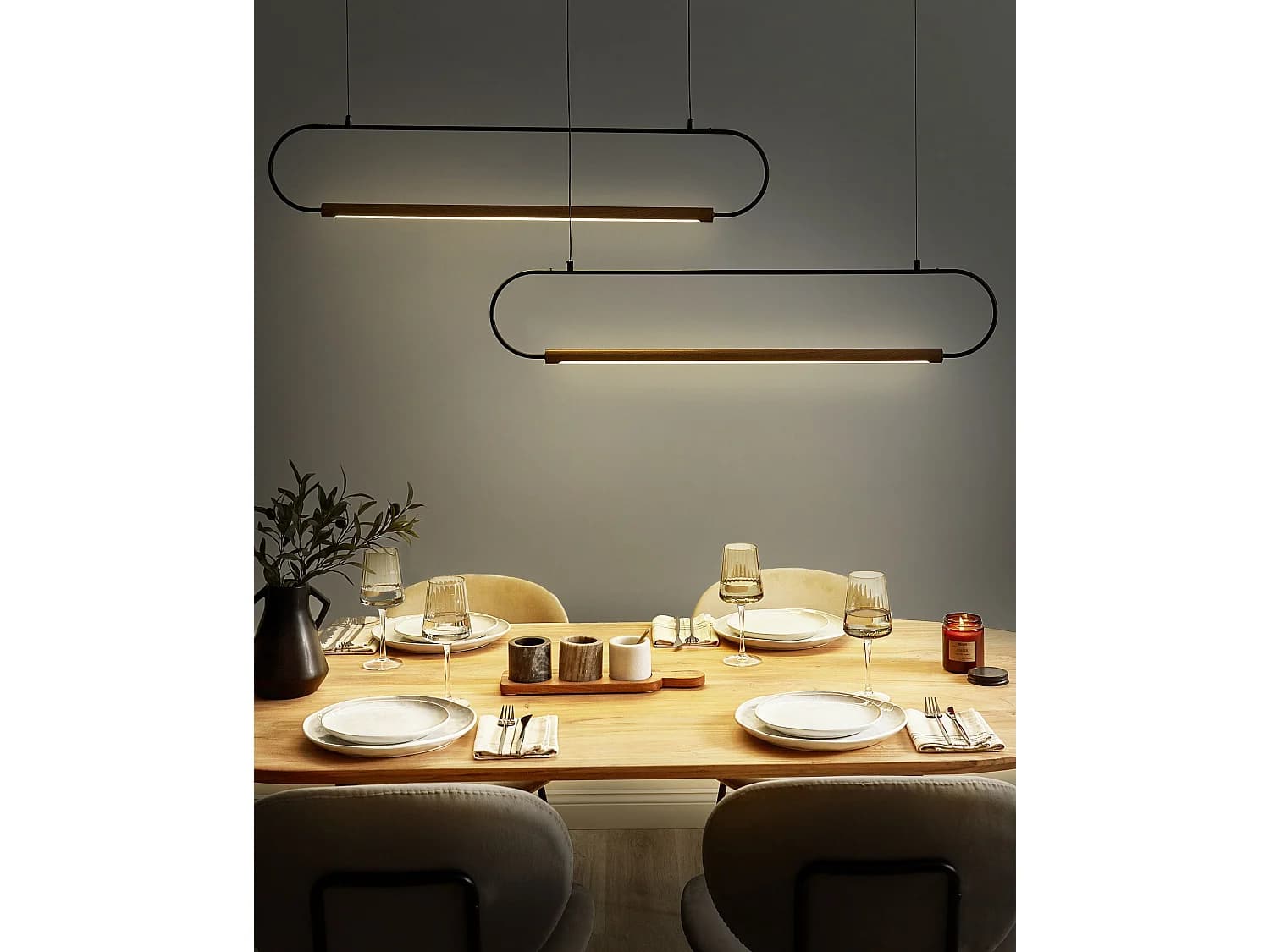 Lampe suspension LOGONE Métal Noir
