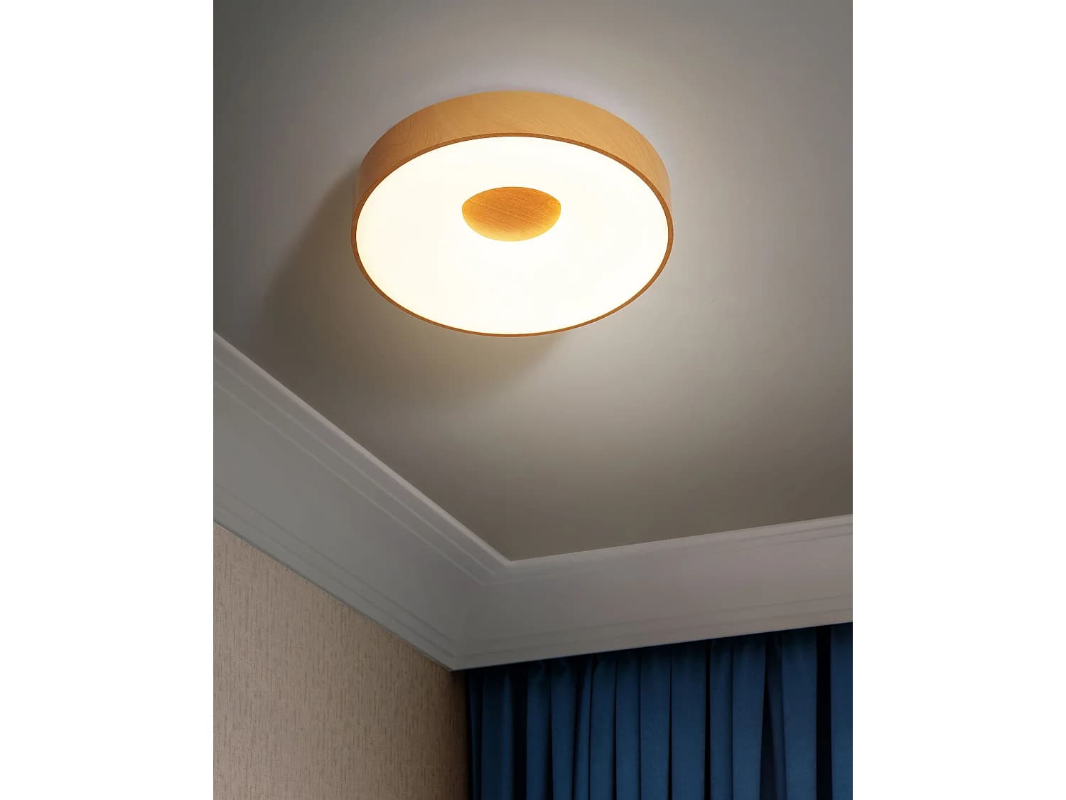 Plafonnier à LED BRAGOTO Avec variateur Métal Marron clair