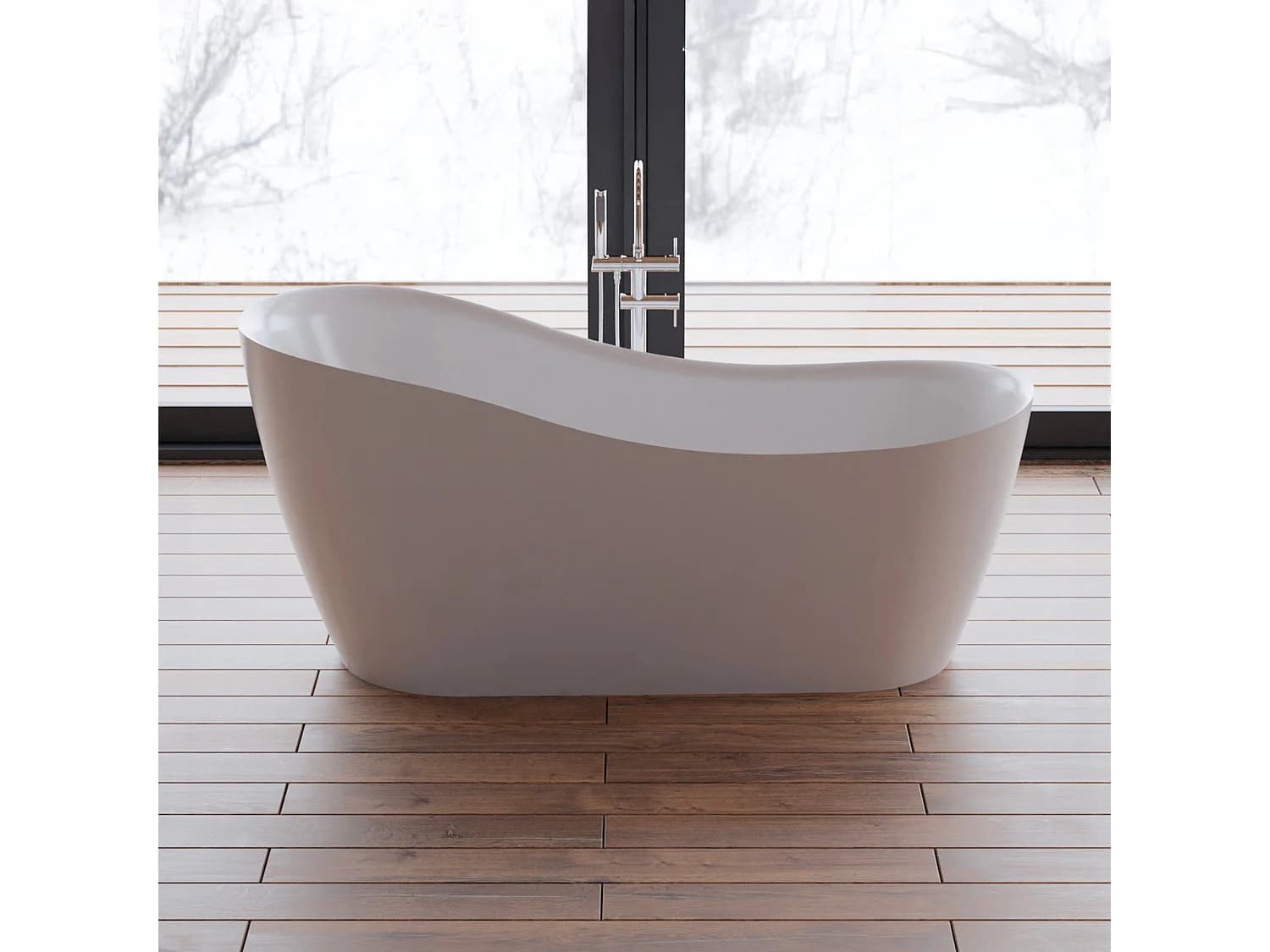 Baignoire îlot Ovale Jazz 170 Blanche 170 X78 X78 Cm, By Spalina