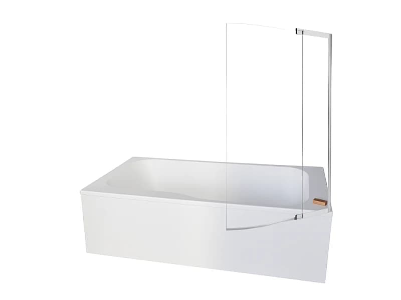 Pack baignoire bain douche 170 x 90 JACOB DELAFON Malice version droite + tablier en niche + pare bain