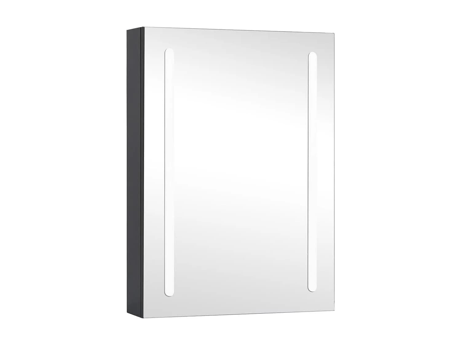Armoire de salle de bain à miroir LED 50x13x70 cm