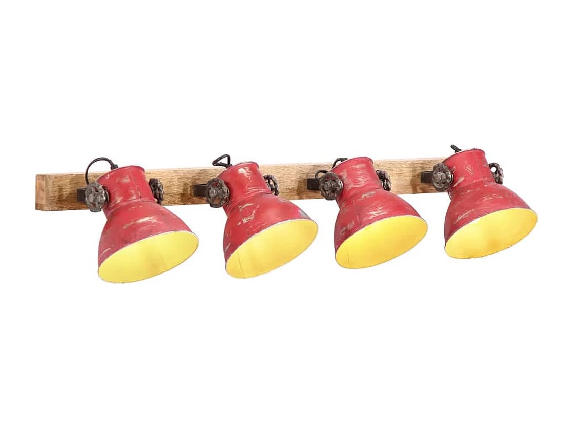 Lampe murale 25 W rouge délavé 90x25 cm E27 FR187151