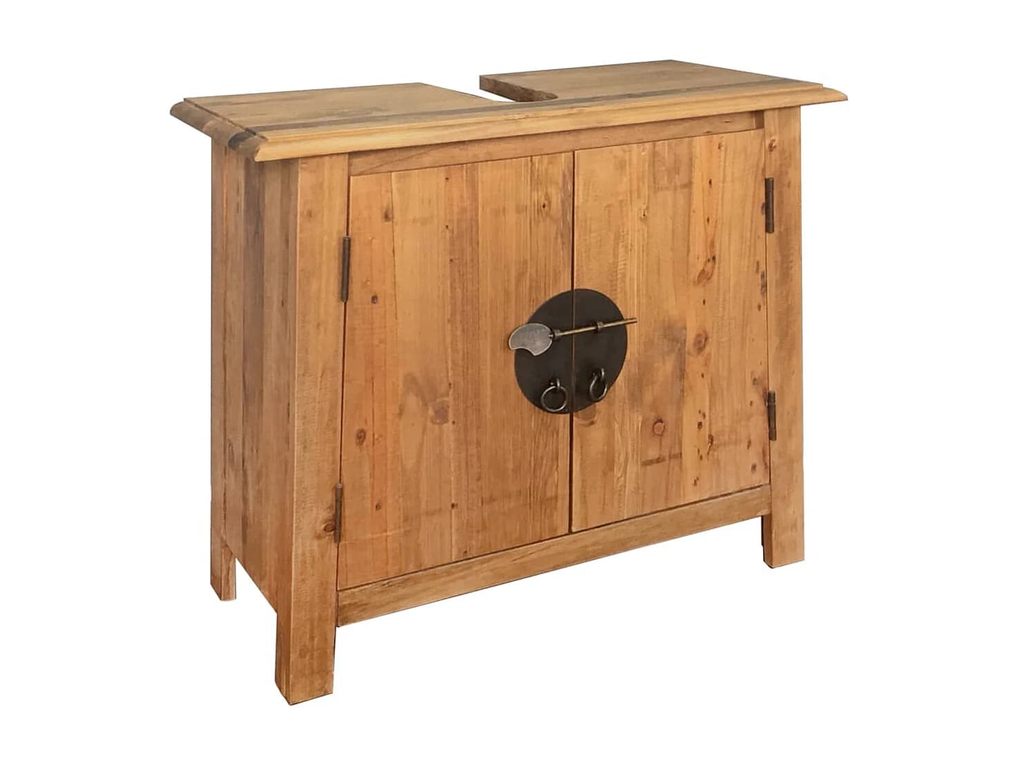 Meuble-lavabo de salle de bains pin massif 70x32x63 cm FR912007