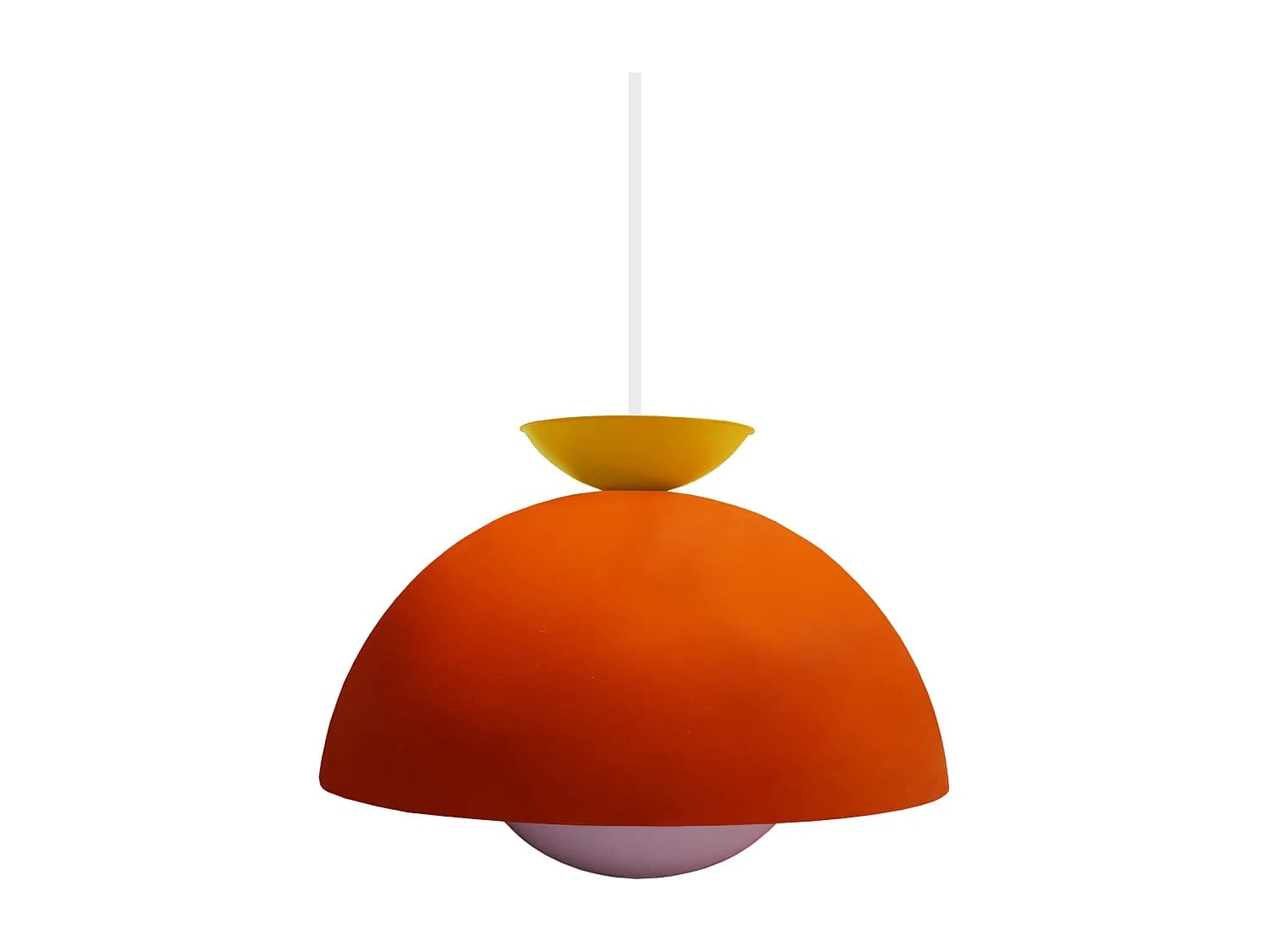 Suspension TOSEL ,métal,Orange ,H110xD43xP43cm