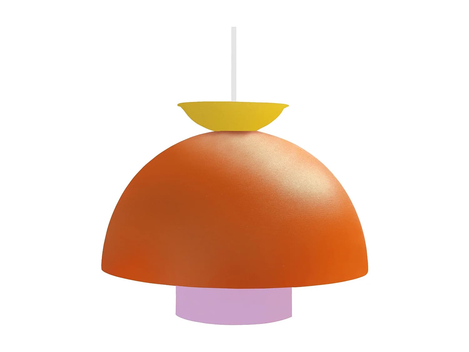 Suspension TOSEL ,métal,Orange ,H110xD30xP30cm