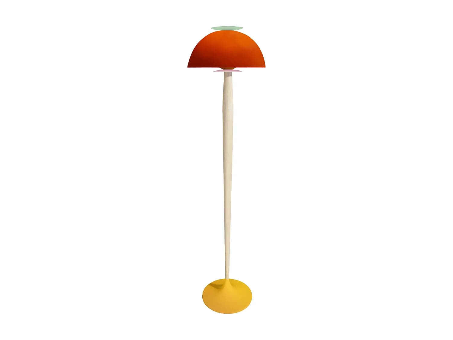 Lampadaire TOSEL ,bois,Rose ,H165xD43xP43cm