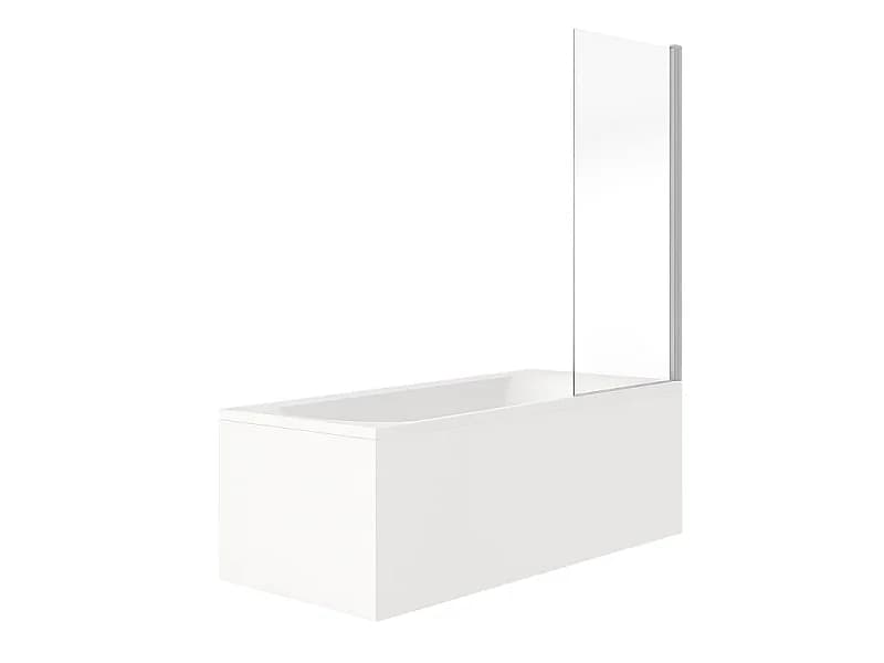 Pack baignoire droite 170 x 75 JACOB DELAFON Elise + pare bain chromé + vidage
