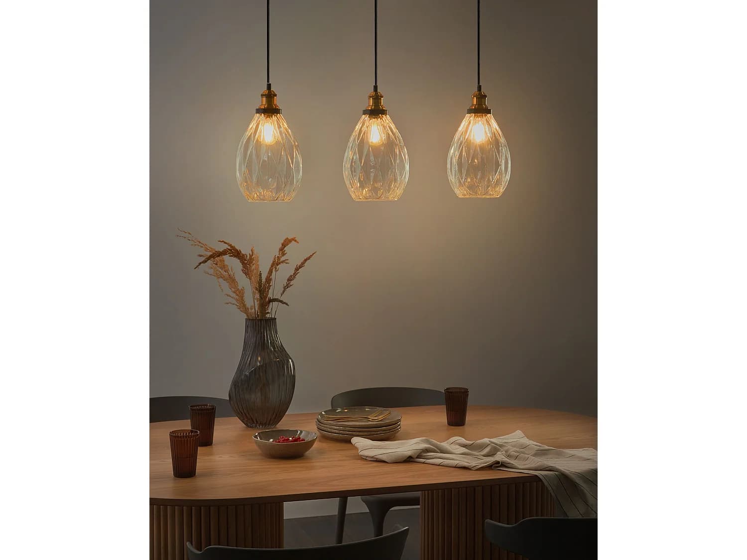 Lampe suspension COOSA Verre Transparent