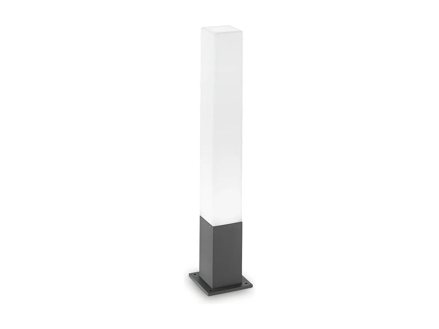 Ideal Lux Edo Outdoor Borne d'extérieur carrée à 1 ampoule anthracite IP44