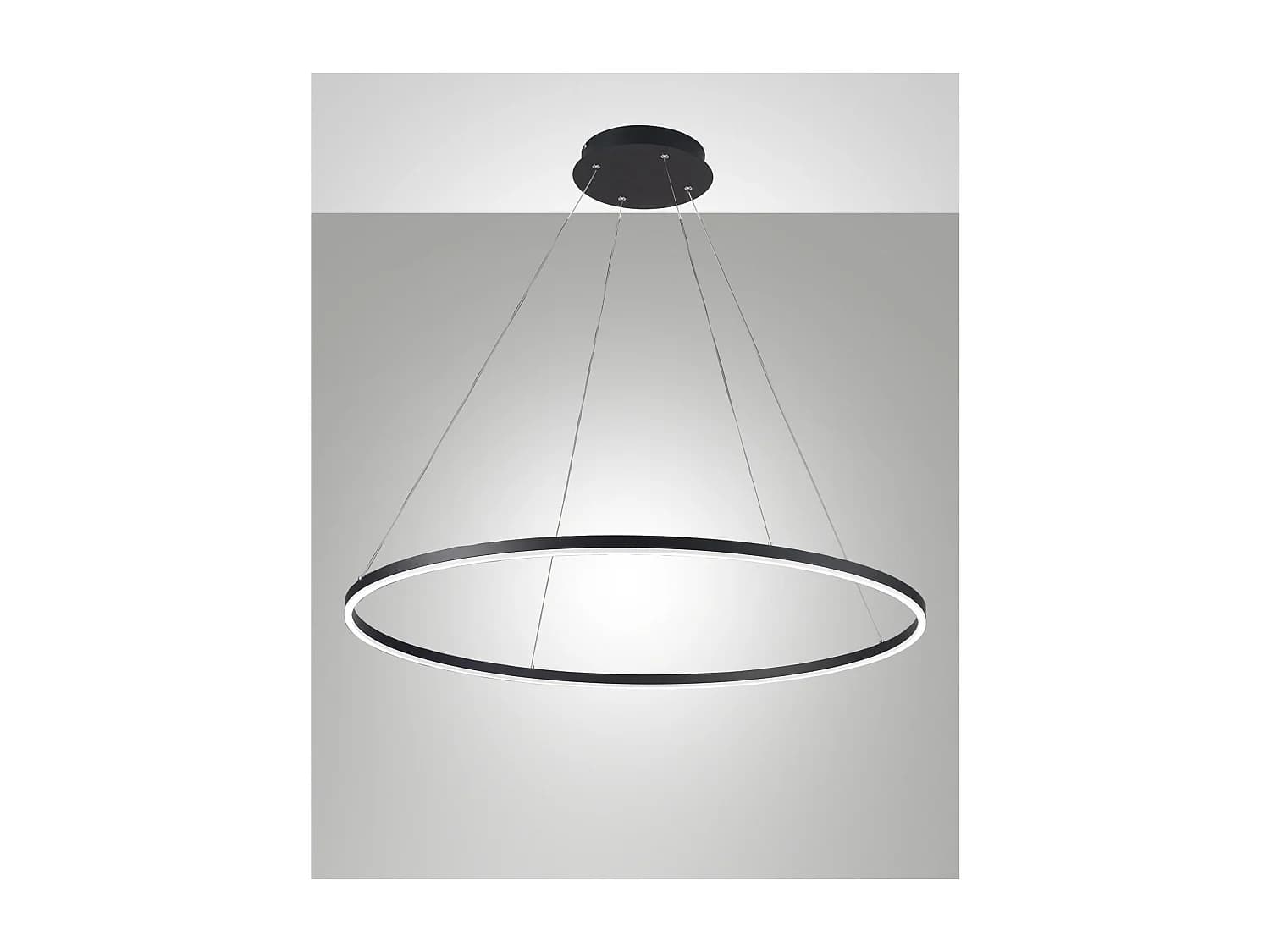 GIOTTO Lustre suspendu LED 60W noir 3508-42-101 Fabas Luce